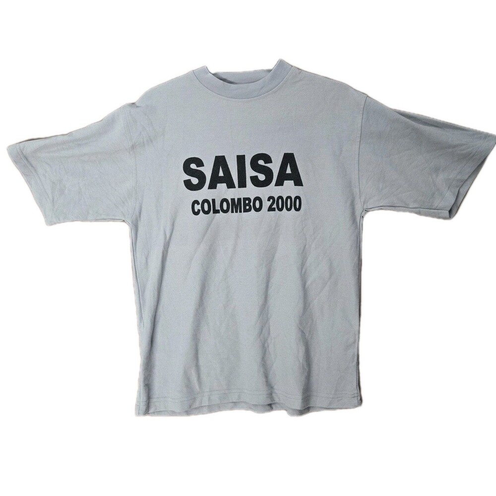 Saisa Colombo 2000 Girls Volleyball Grey Short Sleeve T-Shirt Size Medium M